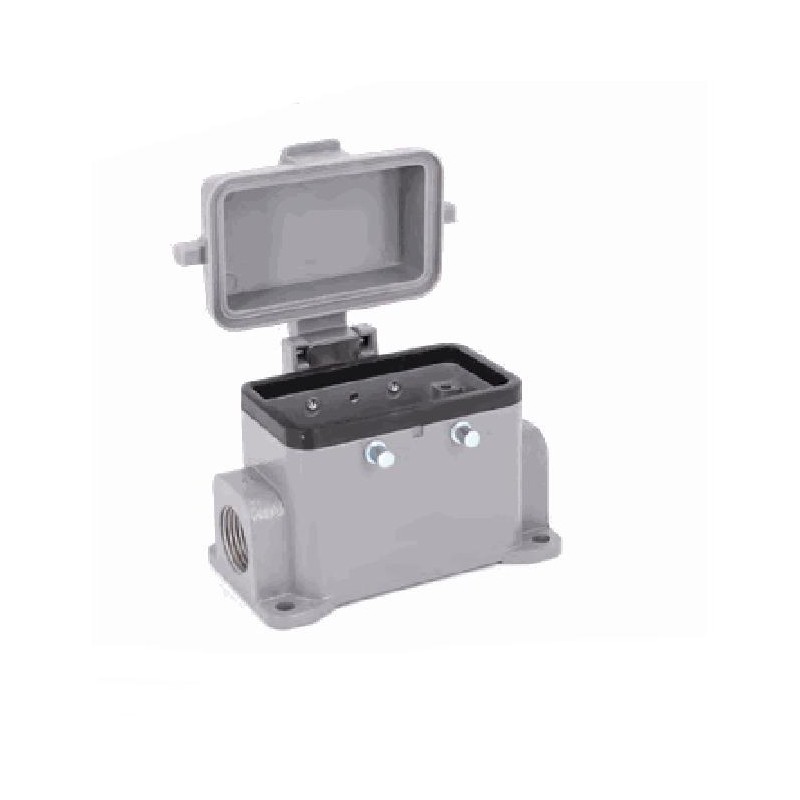 Embase en saillie 10B, Aluminium moulé sous pression, Alliage de zinc moulé, IP65, Sortie horizontale, M20